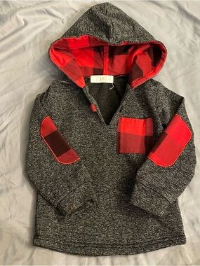 Sweatshirt - Gray + Red - Sz: 3T